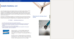 Desktop Screenshot of analyticsolutionsllc.com